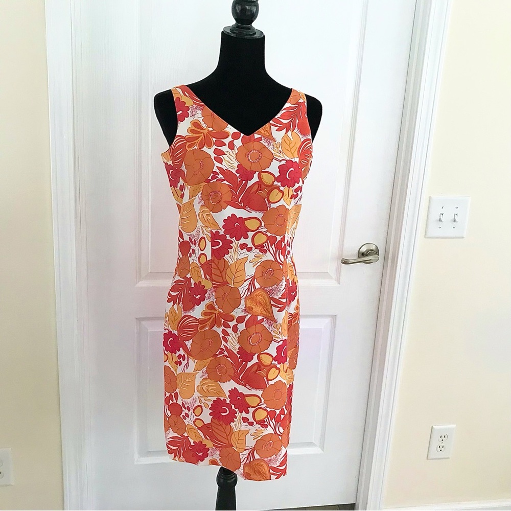 ✴️Bob Mackie VTG Silk Retro Sleeveless Sheath , Sz4
